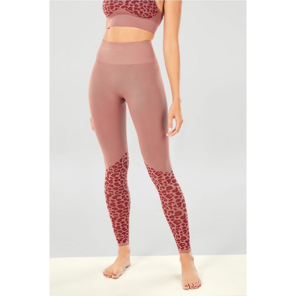 Fabletics Pink Leopard Leggings